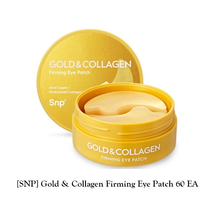 [SNP] แผ่นคอลลาเจน กระชับดวงตา สีทอง 60EA / สินค้าขายดีในเกาหลี / K-BEAUTY