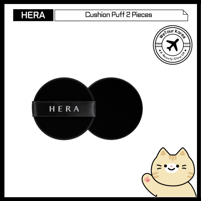 [HERA] พัฟคุชชั่น (2 ชิ้น) - เหมาะสําหรับการประยุกต์ใช้เครื่องสําอางแบบไม่มีรอยต่อ!