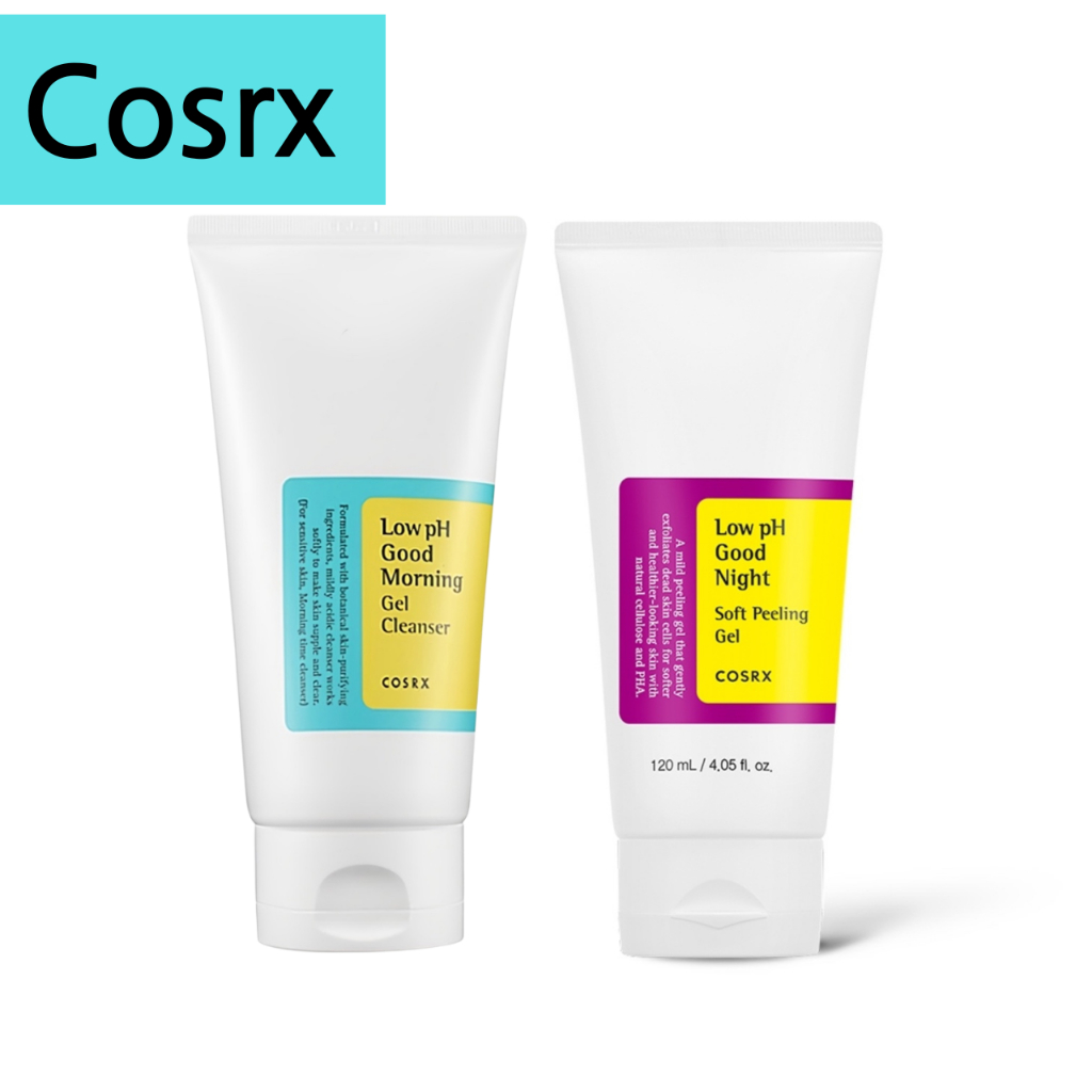 [Cosrx] Low pH Cleanser Set - Good Morning Gel Cleanser / Good Night Peeling Gel