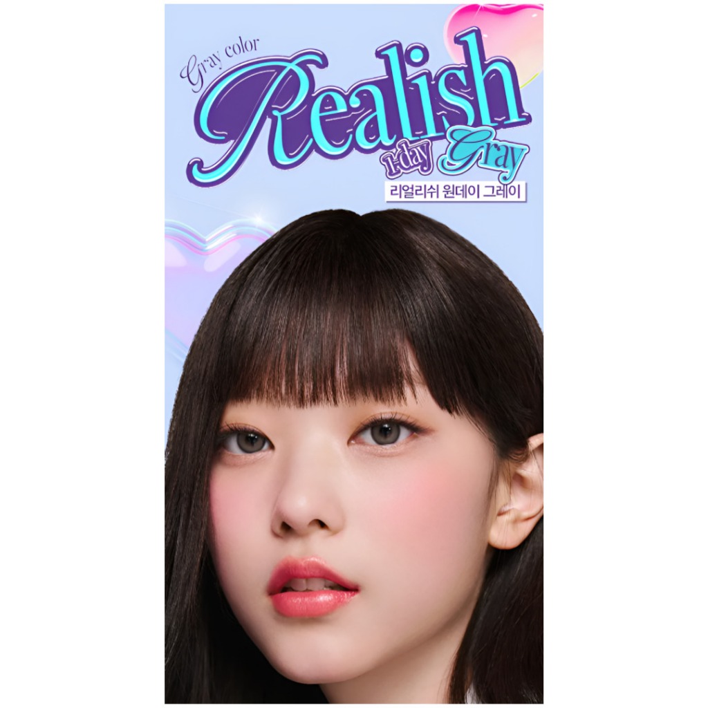 OLENS Realish One Day – 1 สี เทา | คอนแทคเลนส์สีรายวัน 13.5 มม. ราคา 1