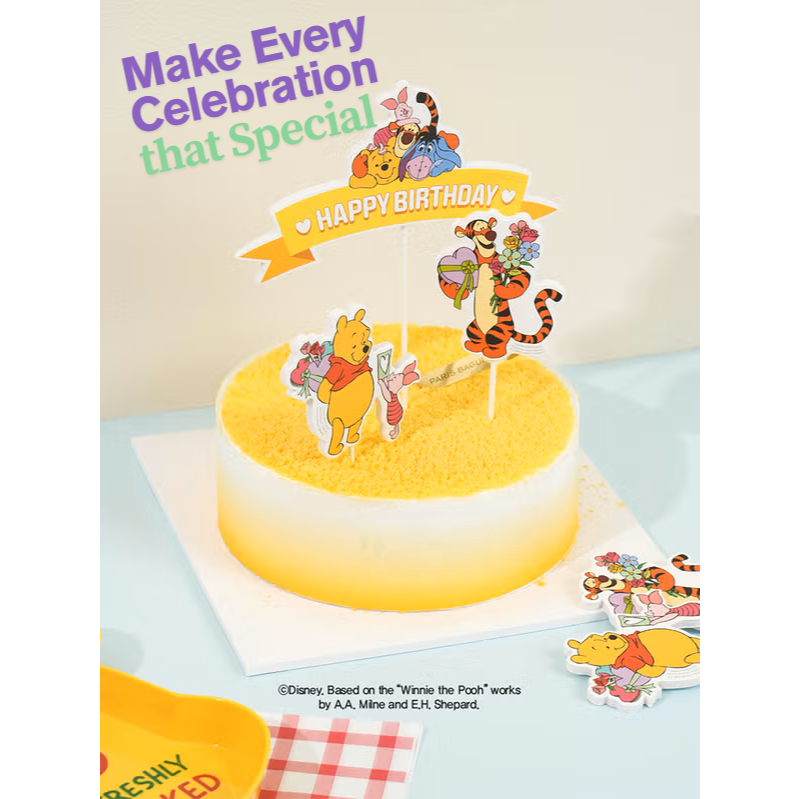 [Daiso Korea]ทันที Transform Any Cake – Character Cake Topper Set (Toy Story / Winnie the Pooh)