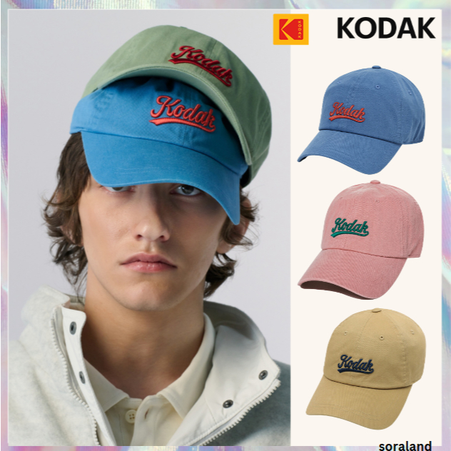 [KODAK] หมวกเบสบอลตัวอักษร Relax Fit