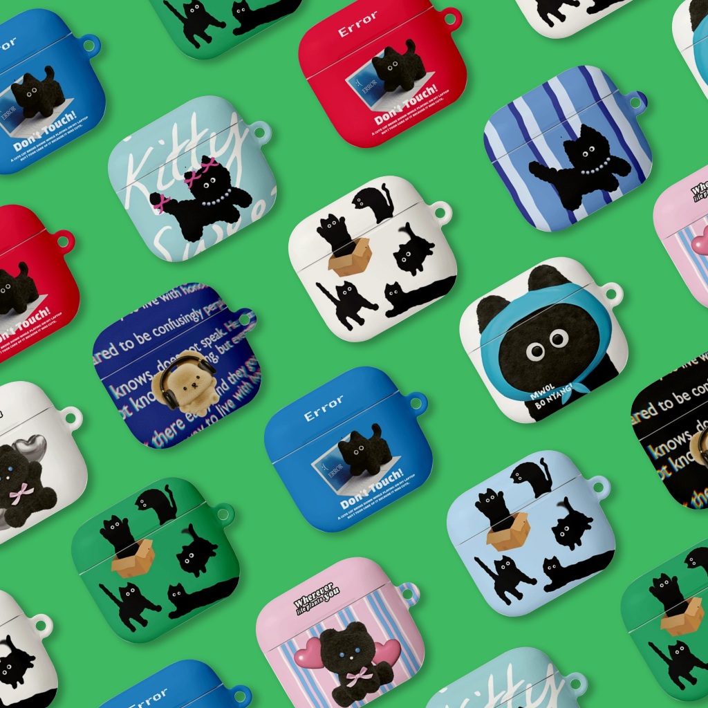 เคส AirPods 4 / 3 / 2 / 1 / pro2 / pro1 Hard Matte Slim Protective ดีไซน์น่ารัก dibunnystar 4