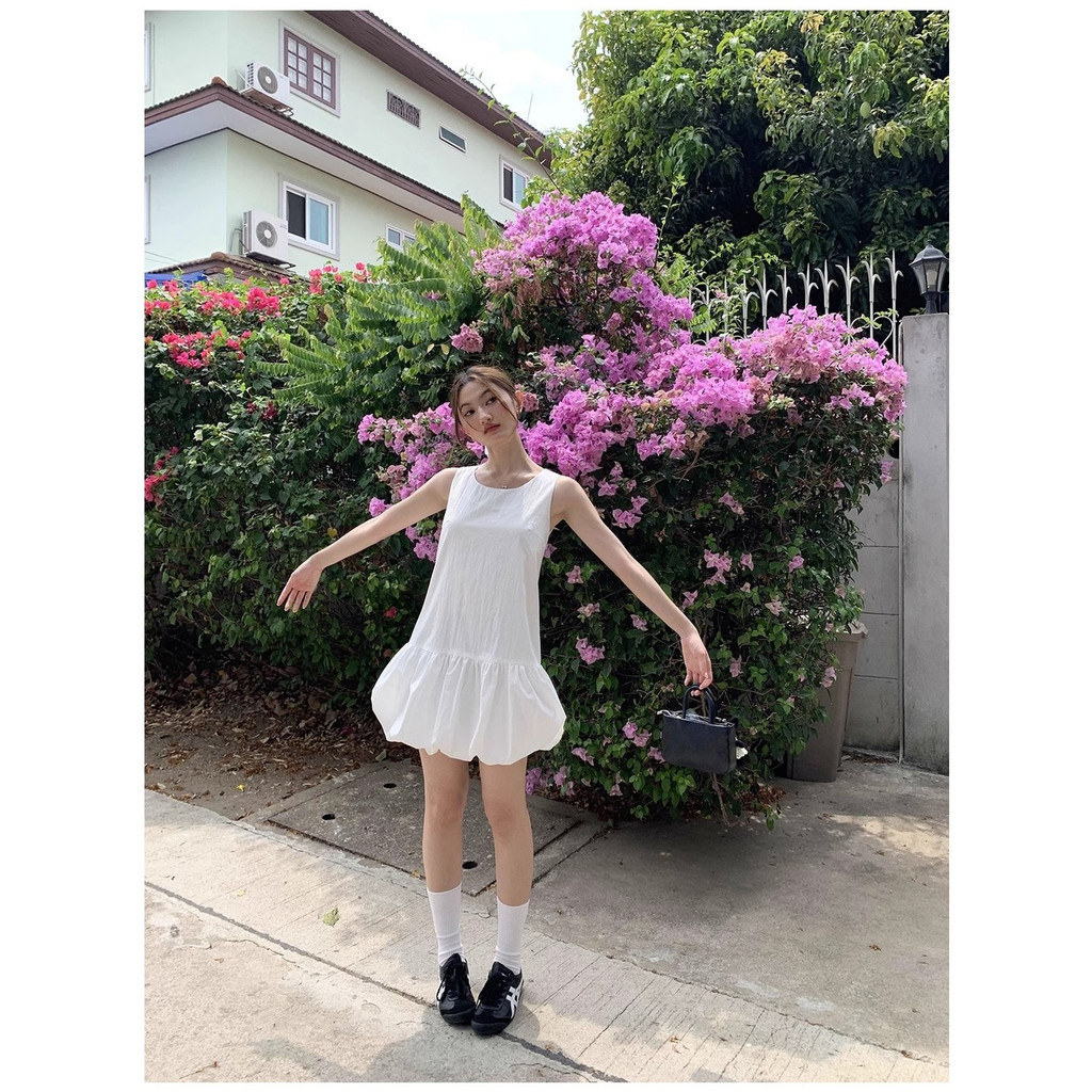 Lalita มีซับใน เดรสชุดราตรีเดรสขาว ชุดเดรสสั้นผู้หญิง เดรสแฟชั่น มินิเดรส ชุดไปคาเฟ่ ชุดสวย ราคา ถูกที่สุด ดีลบีเคเค แกลเลอรีภาพที่ 2