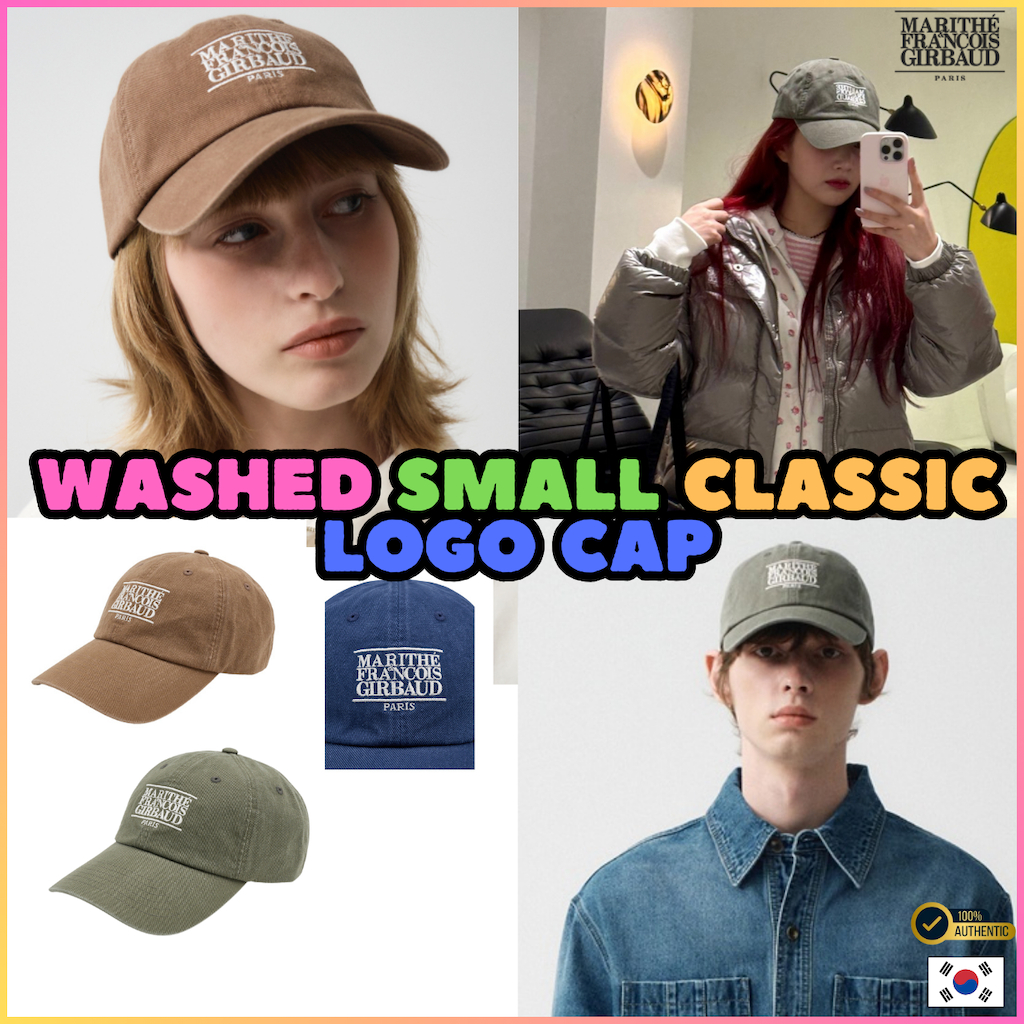 Marithe WASHED SMALL CLASSIC LOGO CAP