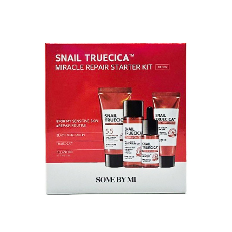 Some BY MI Snail Truecica Miracle Repair Starter Kit