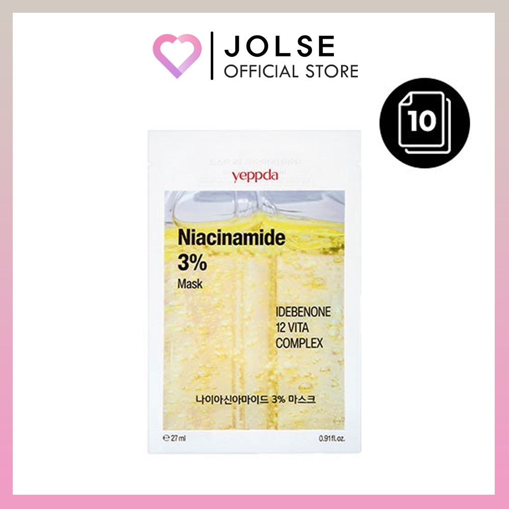 Yeppda Niacinamide 3% Mask 27ml * 10ea (ทุกสภาพผิว)
