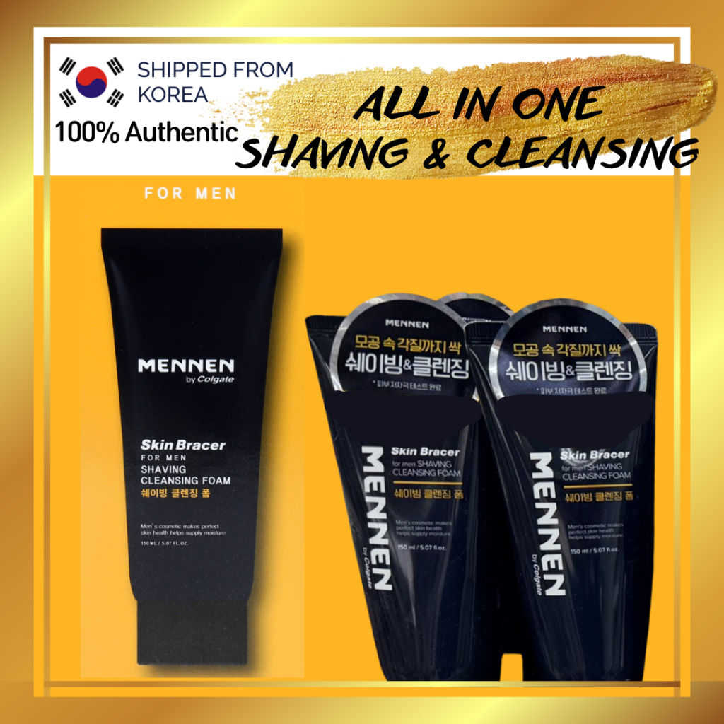 [All In one/Shaving and cleaning] MEN Shaving Protect Moisture Shaving foam โฟมทําความสะอาดล้ําลึก เ