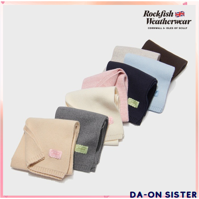 [ Rockfish WEATHERWEAR ] NEW FLUFFY KNIT MUFFLER 8color korea แท้ 100%