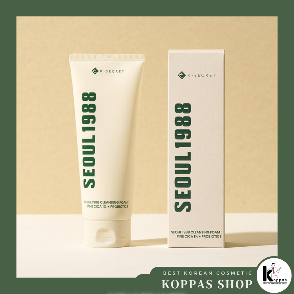 KSECRET SEOUL 1988 Cleansing Foam คลีนซิ่งโฟม 150ml : Pine Cica 1% + โปรไบโอติก K-SECRET
