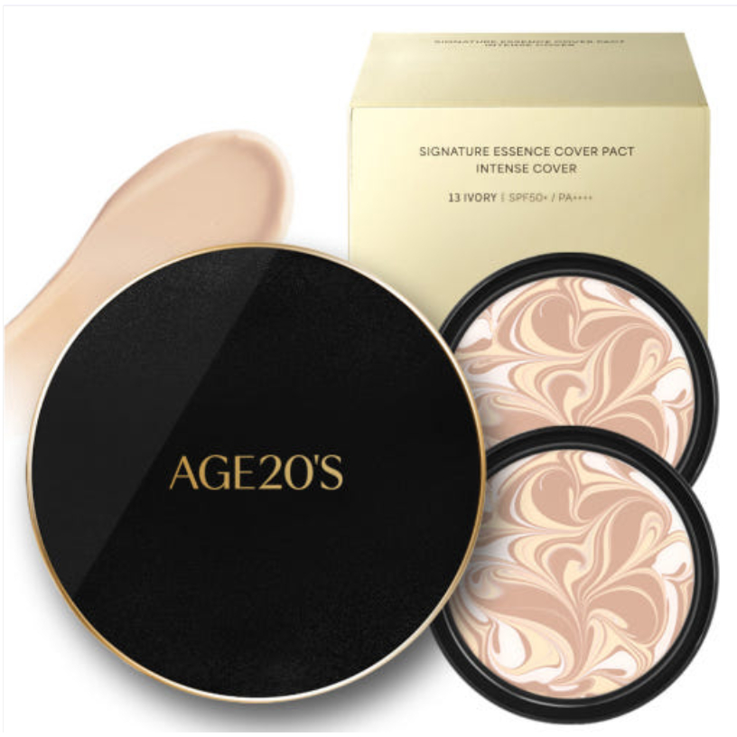 Age 20s Signature Essence Cover Pactคุชชั่น Intense Case 1p + Refill 14g 2p Set
