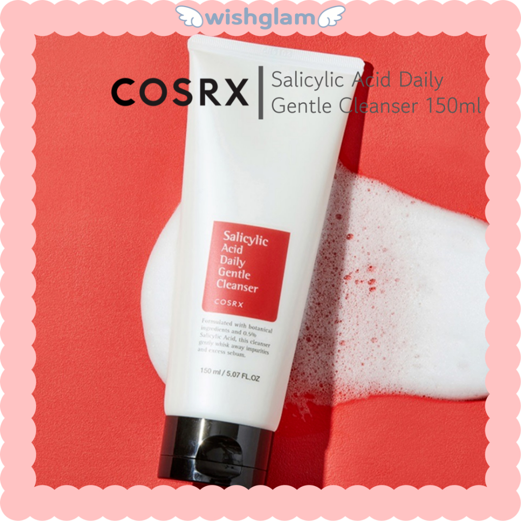 Cosrx Salicylic Acid Daily Gentle Cleanser 150ml | Hydrating Gentle Face Cleanser, Foam Cleanser For