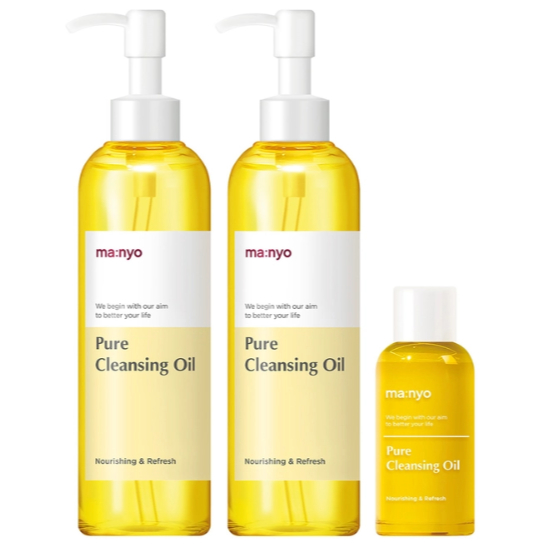 [ma:nyo] คลีนซิ่งออยล์ Factory Pure Cleansing Oil (200ml.x2ชิ้น +55ml.x1ชิ้น)
