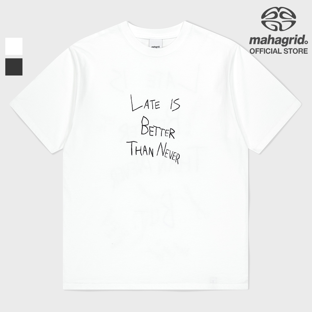 [MAHAGRID] Grunge Doodle T-Shirt_Unisex_สไตล์เกาหลี