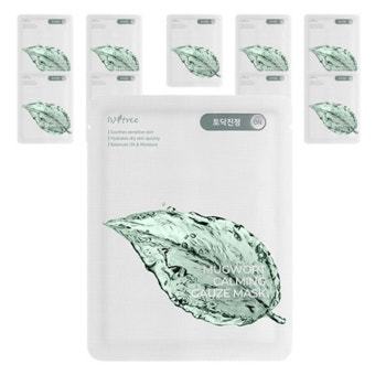 Isntree Mugwort Calming Gauze Mask 10 ชิ้น 1ea