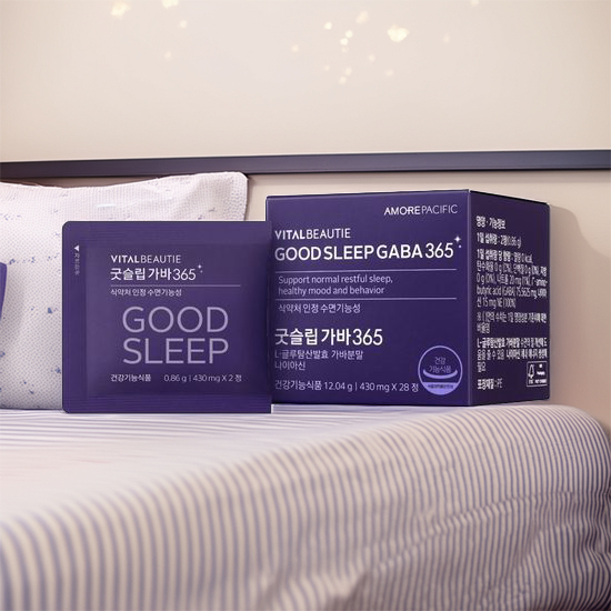 [VITALBEAUTIE] Good Sleep GABA 365 - 14 วัน | เครื่องช่วยการนอนหลับฟังก์ชั่น | จัดส่งจากเกาหลี