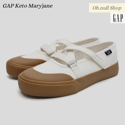 GAP Keto Maryjane รองเท้าผ้าใบสีเบจ