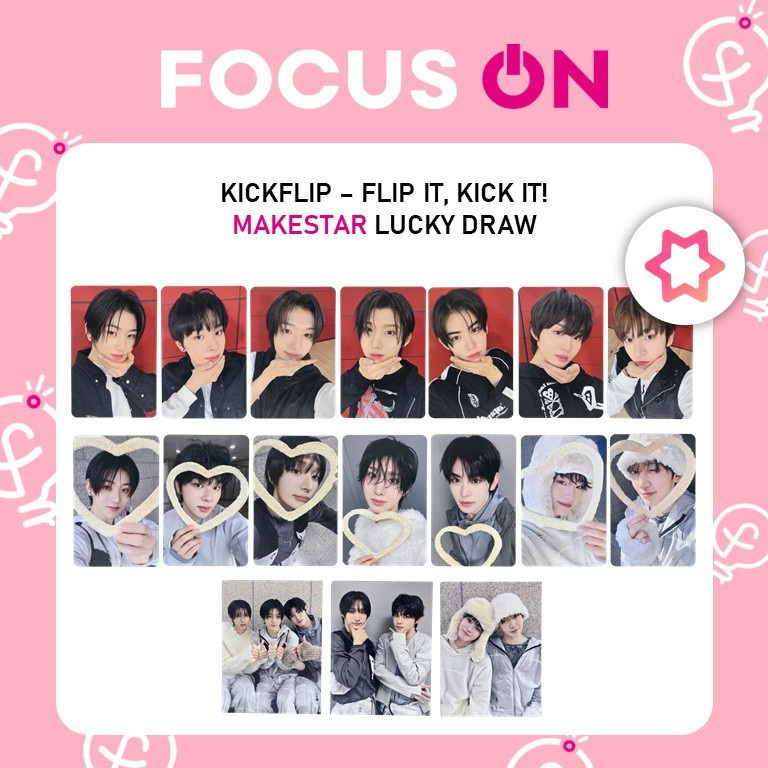 KICKFLIP LUCKYDRAW MAKESTAR FLIP IT, KICK IT PHOTOCARD