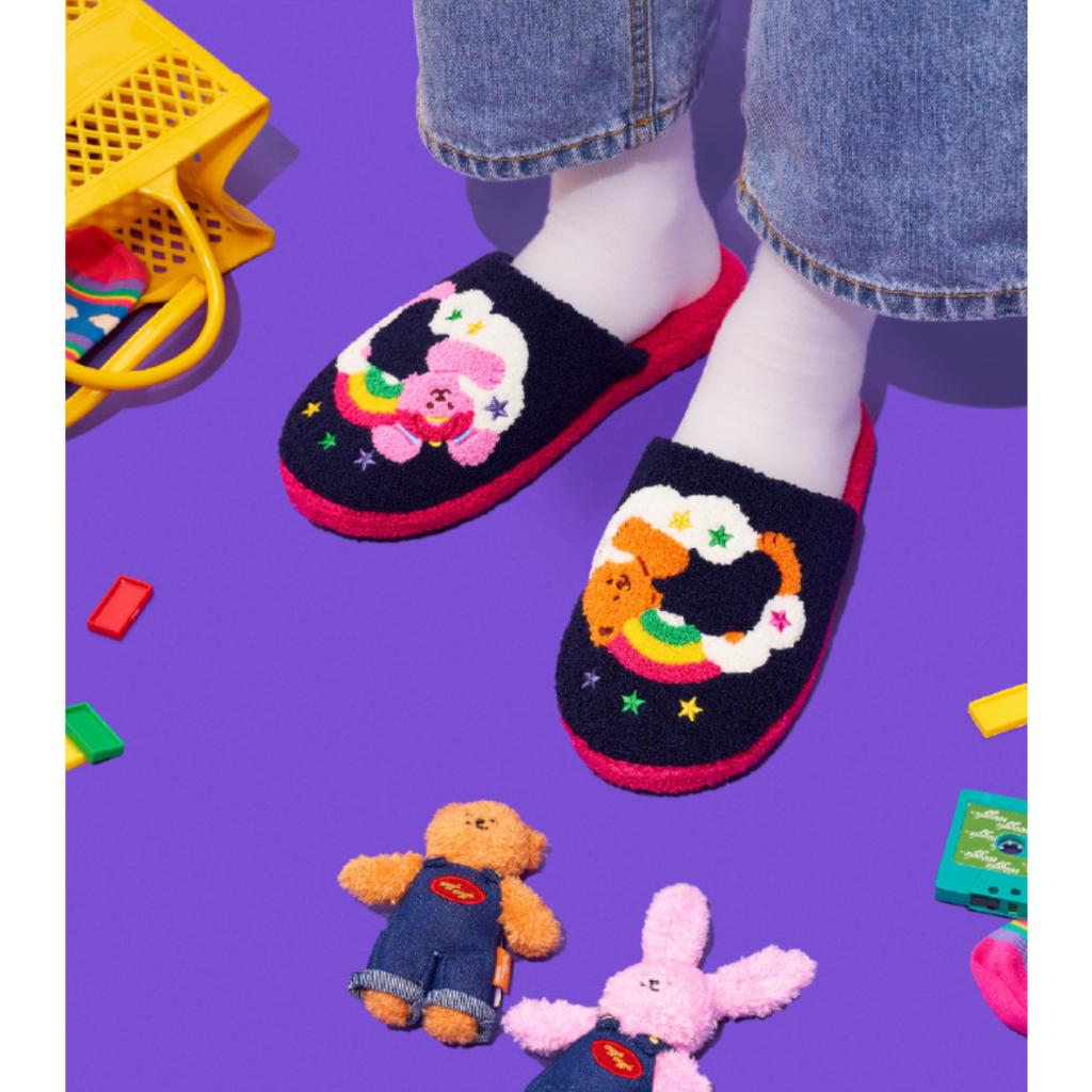 Terry HOME SLIPPER – Cloud Bear&Bunny ราคา ถูกที่สุด ดีลบีเคเค แกลเลอรีภาพที่ 3