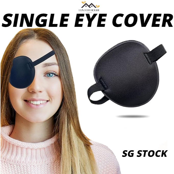 {SG} Single Eye Patch Lazy Eye Single Eye Cover Adjustable Eyepatch Kids Eye Patch สําหรับ Lazy Eye 