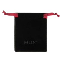 MLEN กระเป๋าหูรูดผ้ากํามะหยี่สีดํากันฝุ่น