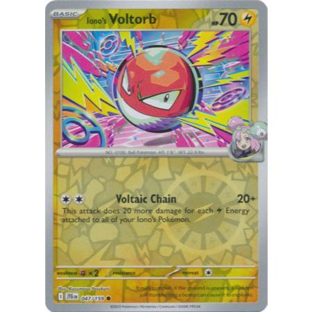 Ionos Volorb - 047/159 - Common Reverse Holo Scarlet & Violet: Journey Together Reverse Holo Singles