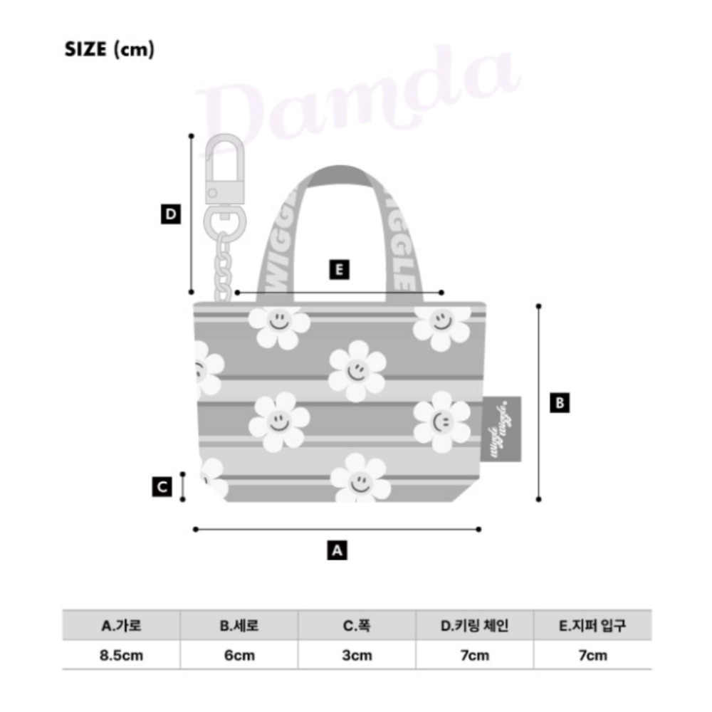 Wiggle Wiggle Mini Tarpaulin Bag Keyring 4 Types
