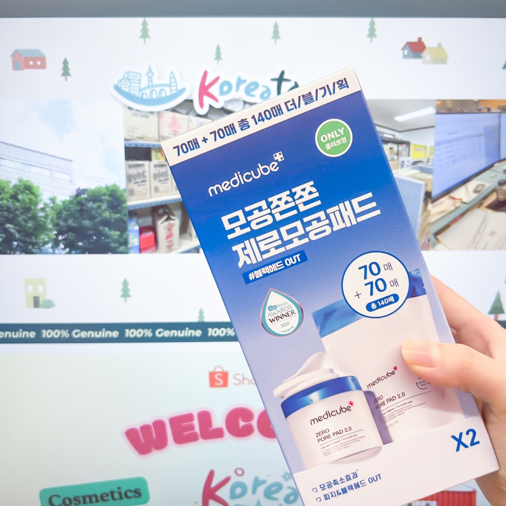 Medicube Zero Pore Pad 2.0 Double Editions [พิเศษ] - Pore Minimizing Skincare Set - 70 แผ่น + รีฟิล