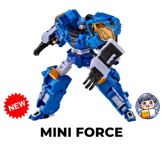 [Mini Force] ไดโนเสาร์ที่แข็งแกร่งที่สุด Mini Force Lightning Warrior หุ่นยนต์แปลงร่าง Thundertira