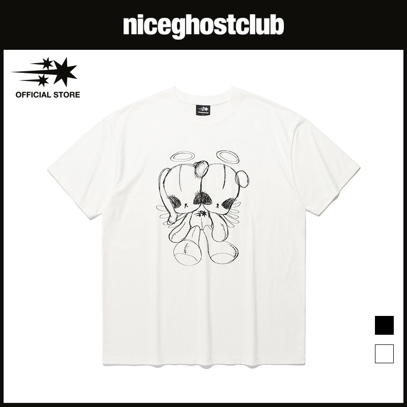 [niceghostclub] เสื้อยืด Cotton Doll Angel _Unisex_สไตล์เกาหลี