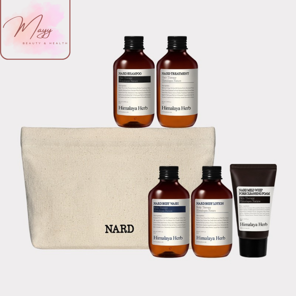 [Nard] Nard Travel Kit 5 ประเภท + กระเป๋าผ้าฝ้าย 1 ชุด