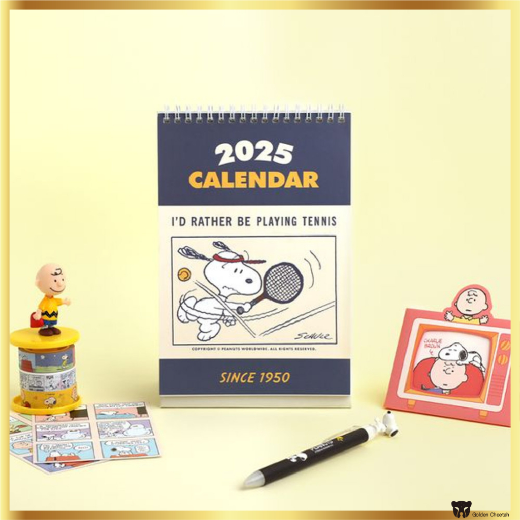 [Made In Korea] ปฏิทินตั้งโต๊ะ Peanuts Snoopy 2025