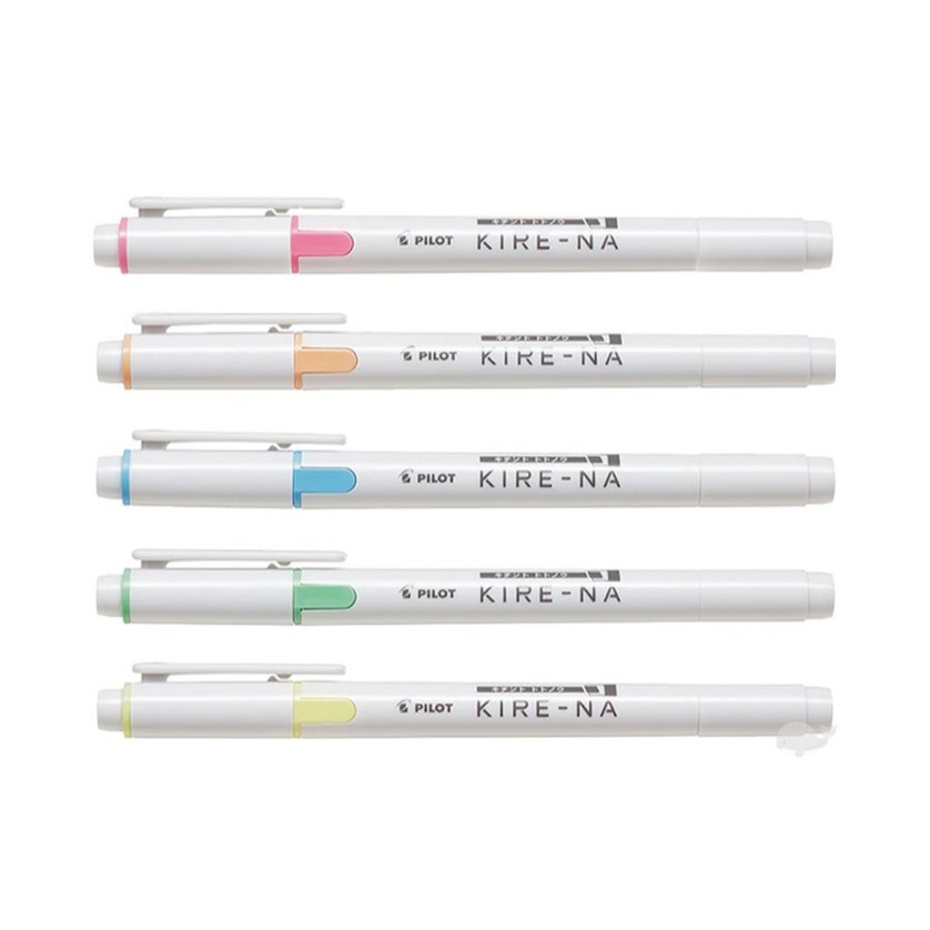 Pilot Kire-Na Twin Tip Highlighter (สีพื้นฐาน)