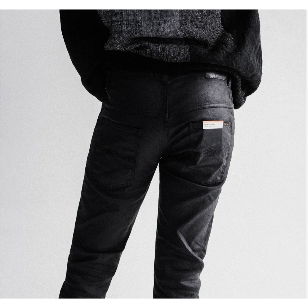 Nudie Jeans Co / Thin Finn Back 2 black - เคลือบสีดําแห้งสกินนี่