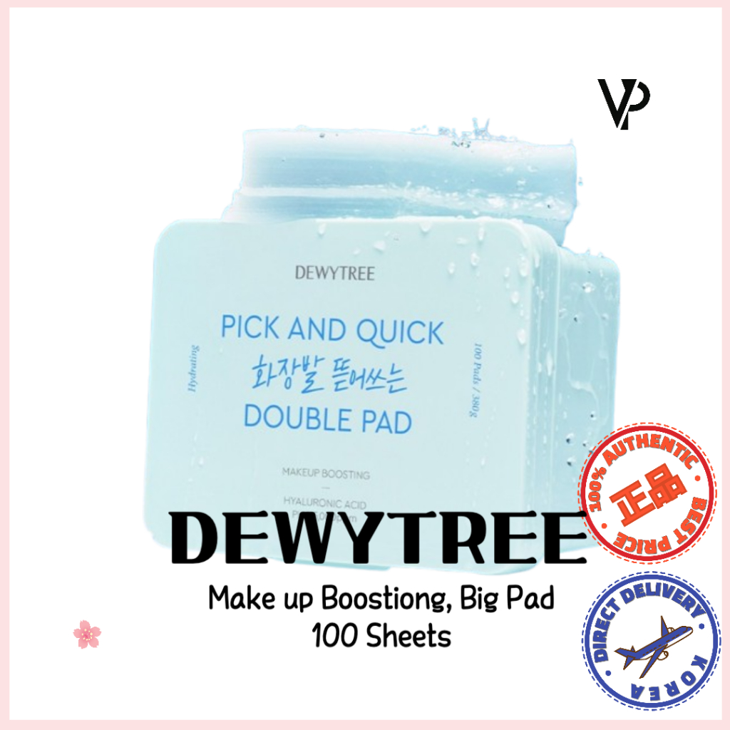 [DEWYTREE]Make Up Boosting, Big Pad, Peeling Toner Pad ,Peeling Serum, 100 แผ่น
