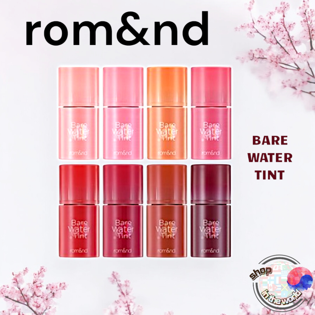 [rom&nd] ROMAND Bare Water Tint. (8สี) romand mool Tint.