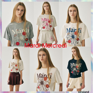 [Mardi Mercredi] TSHIRT FLOWERMARDI BLOSSOM 6Color (2025 ใหม…