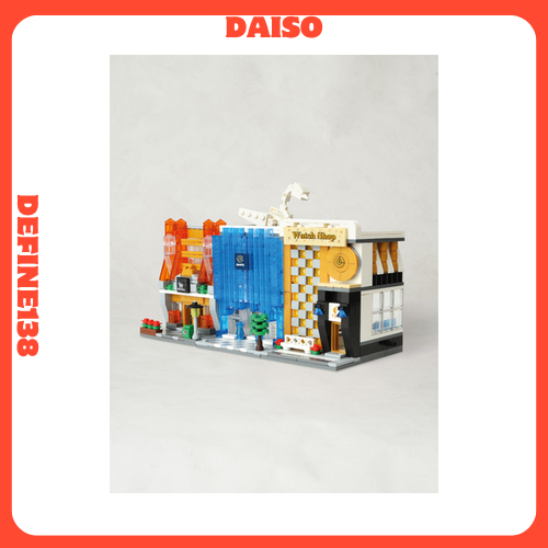 DAISO KOREA Town Series ชุดบล็อคช้อปปิ้ง – กระเป๋า ร้านเครื่องประดับหรือนาฬิกา (สุ่ม 1 ชิ้น)