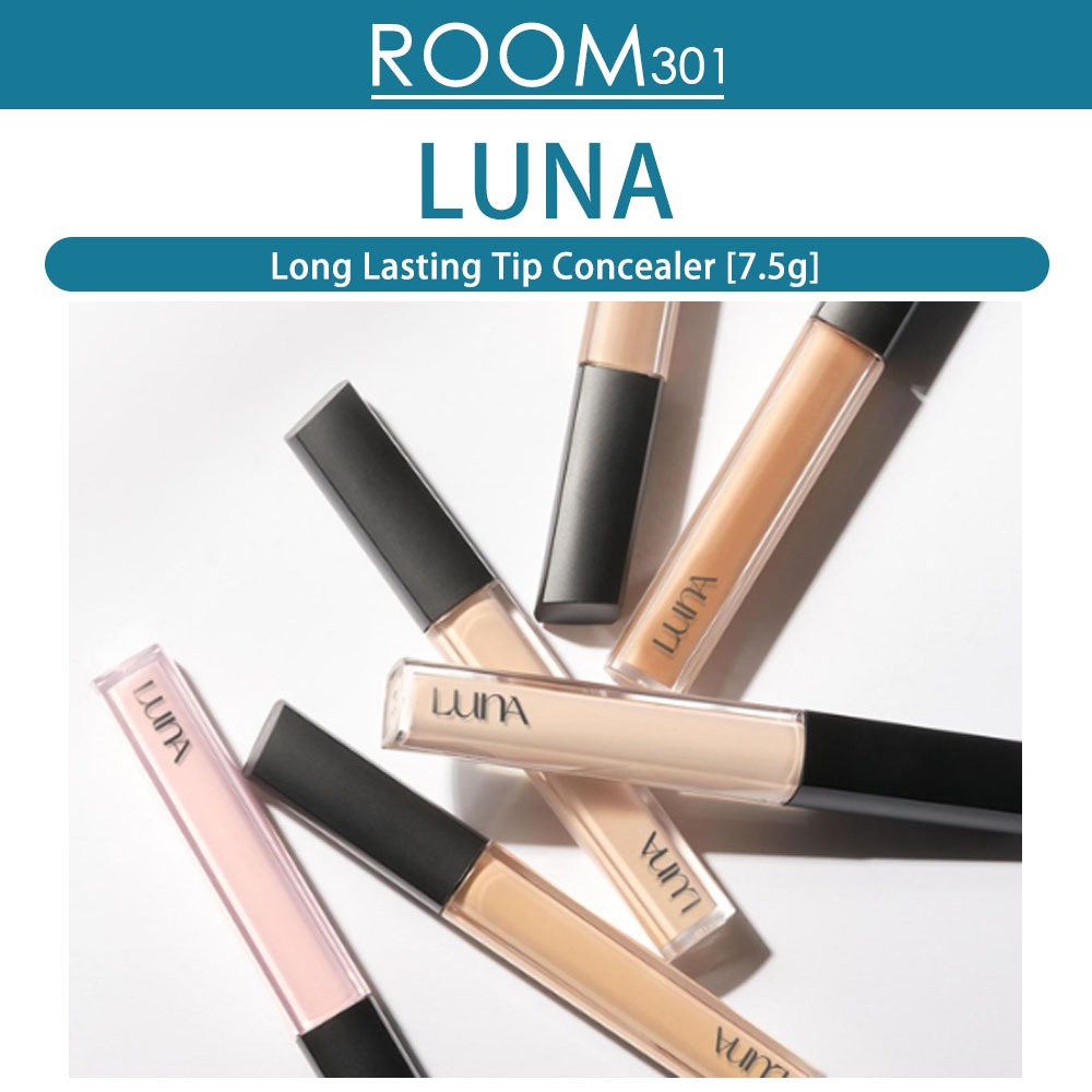 [Luna] คอนซีลเลอร์ ไฮไลท์ ปกปิดรอยคล้ําใต้ตา ติดทนนาน 7.5 กรัม Long Lasting Tip Concealer (7.5g) Fou