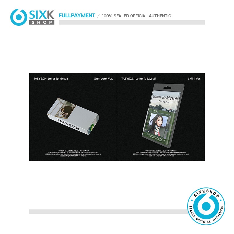 (SMINI/GUMBOOK Ver) TAEYEON 6th Mini Album Letter To Myself