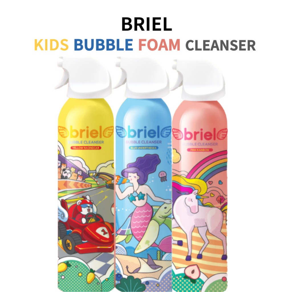 BRIEL โฟมอาบน้ำสำหรับเด็ก 200ml – กลิ่นผลไม้ 3 แบบ | โฟมอาบน้ำฟองนุ่มสนุกทุกครั้งที่อาบน้ำ