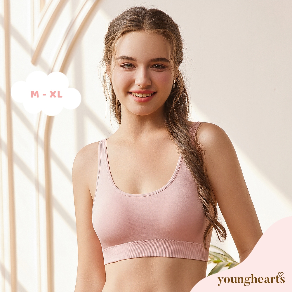 Young Hearts Young Curves Seamless Plus Comfort Bralette พร้อมตะขอหลัง C02-100179 *Clearance Mar