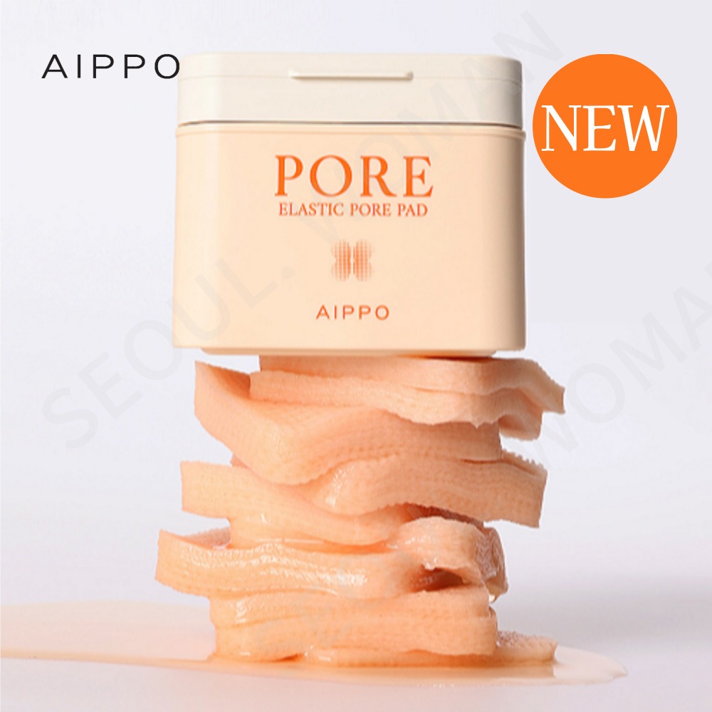Aippo Elastic Pore Pad 80 แผ่น ผลิตภัณฑ์สําหรับรูขุมขน ความมัน ยืดหยุ่น และริ้วรอย