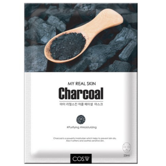 Cosw 1 Day 1 Pack Charcoal Sheet Mask – 30 แผ่น