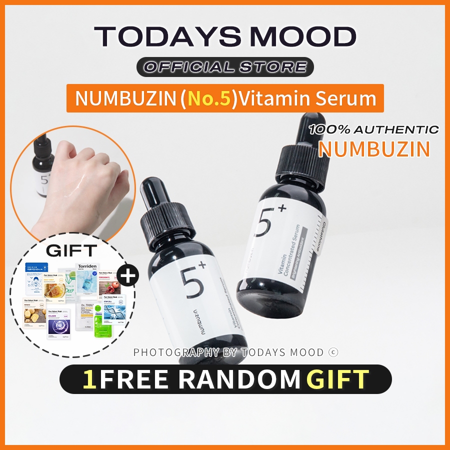 [numbuzin] (1+1)No.5+ Vitamin Concentrated Serum 30ml | Oliveyoung Glutathione Niacinamide Tranexamic Acid Panthhenol Alpha-Arbutin