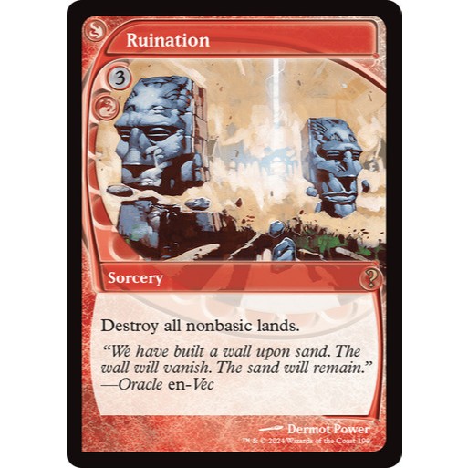 Mtg Mystery Booster 2 - Ruination [อนาคตสายตาไม่ฟอยล์]