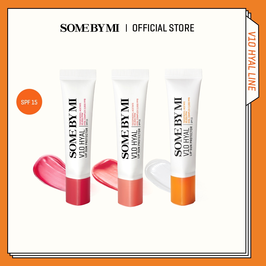 SOME BY MI V10 HYAL LIP SUN PROTECTOR [7ml] [ROSY/ BERRY/ CLEAR]