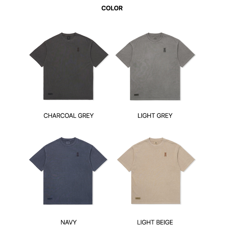 Lifework Korea Washing Silicone ladog เสื้อยืดแขนสั้น 6 สี - รูปที่ 7