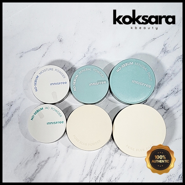 Innisfree no sebum powder,pact / pore blur powder,pact