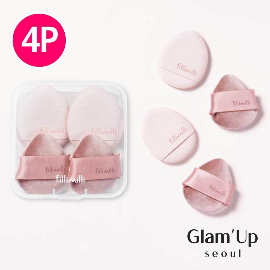[Fillimilli] Mini Tapping Puff 4P (Base & Blush) Olive Young Korea